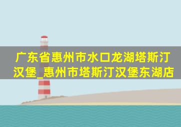 广东省惠州市水口龙湖塔斯汀汉堡_惠州市塔斯汀汉堡东湖店