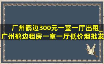 广州鹤边300元一室一厅出租_广州鹤边租房一室一厅(低价烟批发网)房源