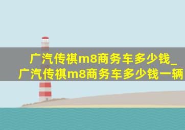 广汽传祺m8商务车多少钱_广汽传祺m8商务车多少钱一辆