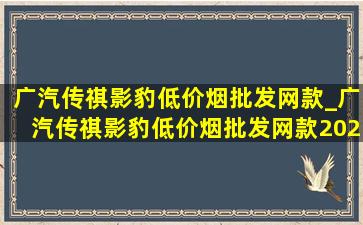 广汽传祺影豹(低价烟批发网)款_广汽传祺影豹(低价烟批发网)款2023版参数