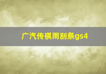 广汽传祺雨刮条gs4