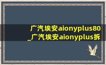 广汽埃安aionyplus80_广汽埃安aionyplus拆解