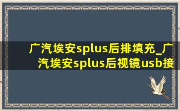 广汽埃安splus后排填充_广汽埃安splus后视镜usb接口