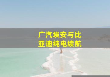 广汽埃安与比亚迪纯电续航