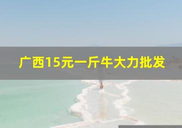 广西15元一斤牛大力批发