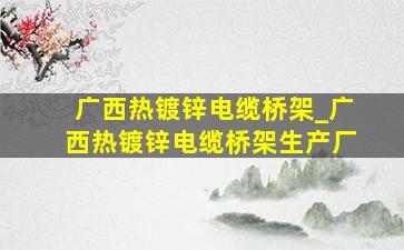 广西热镀锌电缆桥架_广西热镀锌电缆桥架生产厂