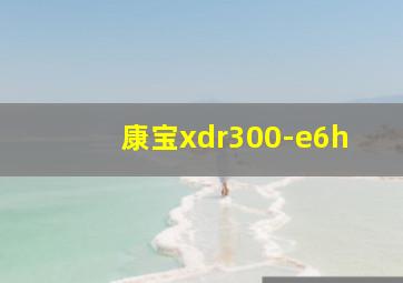 康宝xdr300-e6h