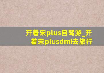 开着宋plus自驾游_开着宋plusdmi去旅行