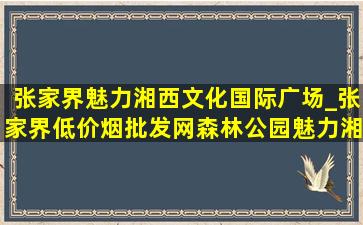 张家界魅力湘西文化国际广场_张家界(低价烟批发网)森林公园魅力湘西