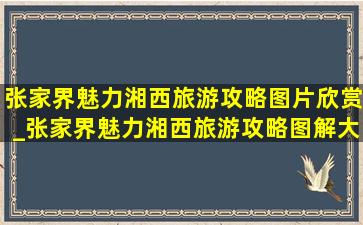 张家界魅力湘西旅游攻略图片欣赏_张家界魅力湘西旅游攻略图解大全