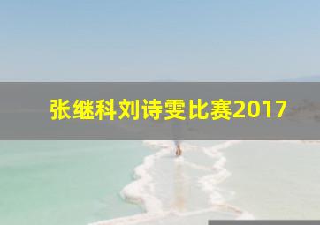 张继科刘诗雯比赛2017