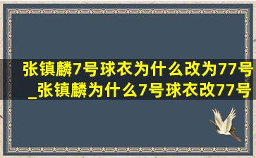 张镇麟7号球衣为什么改为77号_张镇麟为什么7号球衣改77号