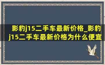 影豹j15二手车最新价格_影豹j15二手车最新价格为什么便宜