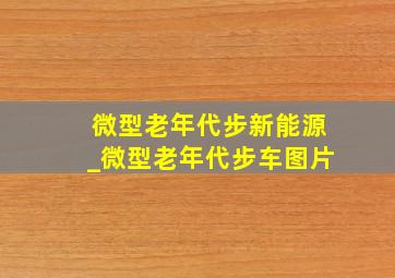 微型老年代步新能源_微型老年代步车图片