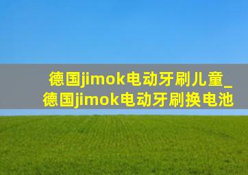 德国jimok电动牙刷儿童_德国jimok电动牙刷换电池