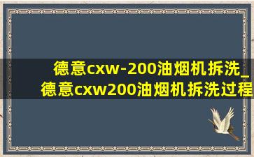 德意cxw-200油烟机拆洗_德意cxw200油烟机拆洗过程分解图