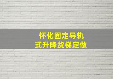 怀化固定导轨式升降货梯定做