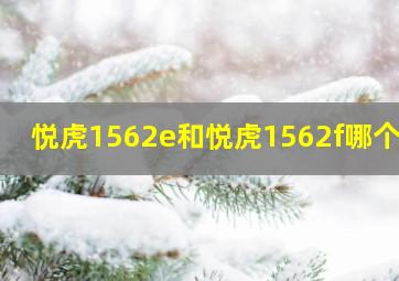 悦虎1562e和悦虎1562f哪个好