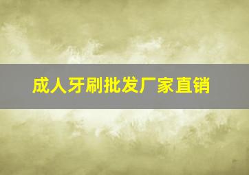 成人牙刷批发厂家直销