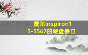 戴尔inspiron15-5567的硬盘接口