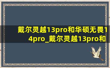 戴尔灵越13pro和华硕无畏14pro_戴尔灵越13pro和惠普星14pro