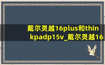 戴尔灵越16plus和thinkpadp15v_戴尔灵越16plus对比thinkpadp15v