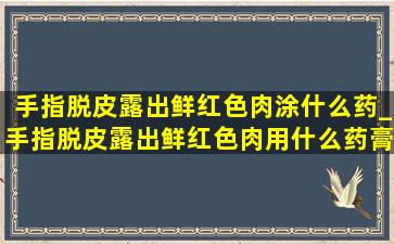 手指脱皮露出鲜红色肉涂什么药_手指脱皮露出鲜红色肉用什么药膏