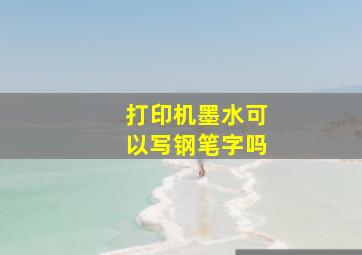 打印机墨水可以写钢笔字吗