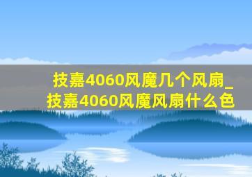 技嘉4060风魔几个风扇_技嘉4060风魔风扇什么色