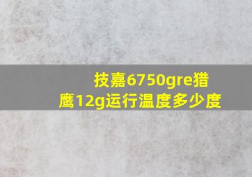 技嘉6750gre猎鹰12g运行温度多少度