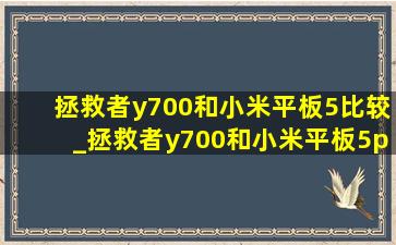 拯救者y700和小米平板5比较_拯救者y700和小米平板5pro哪个好