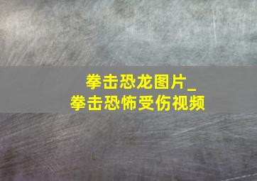 拳击恐龙图片_拳击恐怖受伤视频