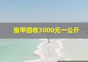 指甲回收3000元一公斤