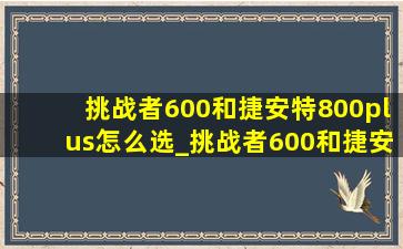 挑战者600和捷安特800plus怎么选_挑战者600和捷安特xtc800哪个好