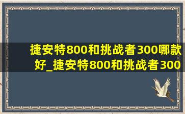 捷安特800和挑战者300哪款好_捷安特800和挑战者300