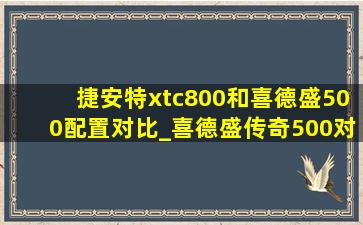 捷安特xtc800和喜德盛500配置对比_喜德盛传奇500对比捷安特xtc800