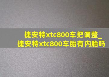 捷安特xtc800车把调整_捷安特xtc800车胎有内胎吗