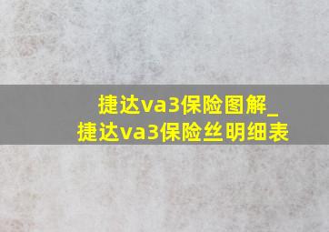 捷达va3保险图解_捷达va3保险丝明细表