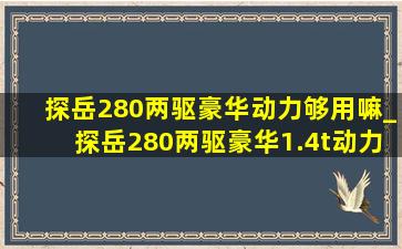 探岳280两驱豪华动力够用嘛_探岳280两驱豪华1.4t动力够用吗