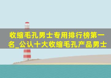 收缩毛孔男士专用排行榜第一名_公认十大收缩毛孔产品男士