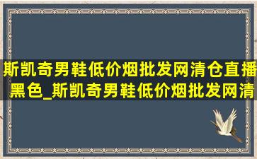 斯凯奇男鞋(低价烟批发网)清仓直播黑色_斯凯奇男鞋(低价烟批发网)清仓直播