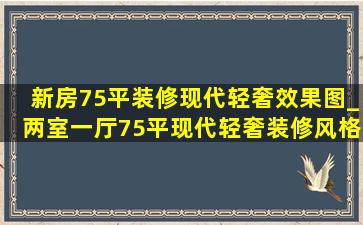 新房75平装修现代轻奢效果图_两室一厅75平现代轻奢装修风格