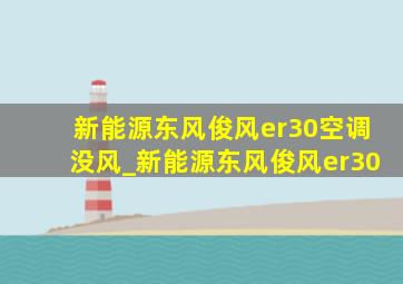 新能源东风俊风er30空调没风_新能源东风俊风er30