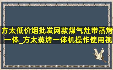 方太(低价烟批发网)款煤气灶带蒸烤一体_方太蒸烤一体机操作使用视频