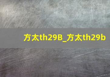 方太th29B_方太th29b