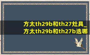 方太th29b和th27灶具_方太th29b和th27b选哪个