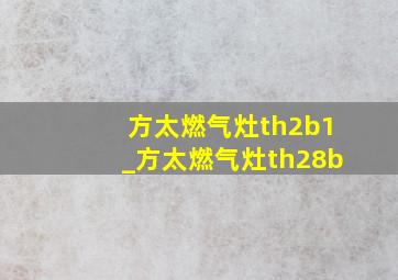 方太燃气灶th2b1_方太燃气灶th28b