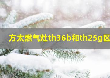 方太燃气灶th36b和th25g区别