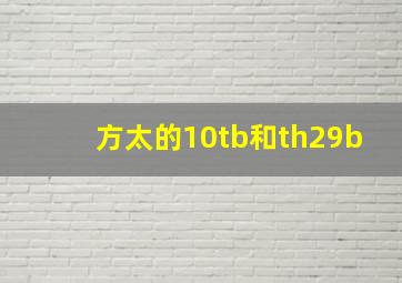 方太的10tb和th29b