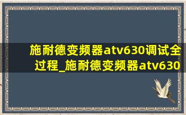 施耐德变频器atv630调试全过程_施耐德变频器atv630调试